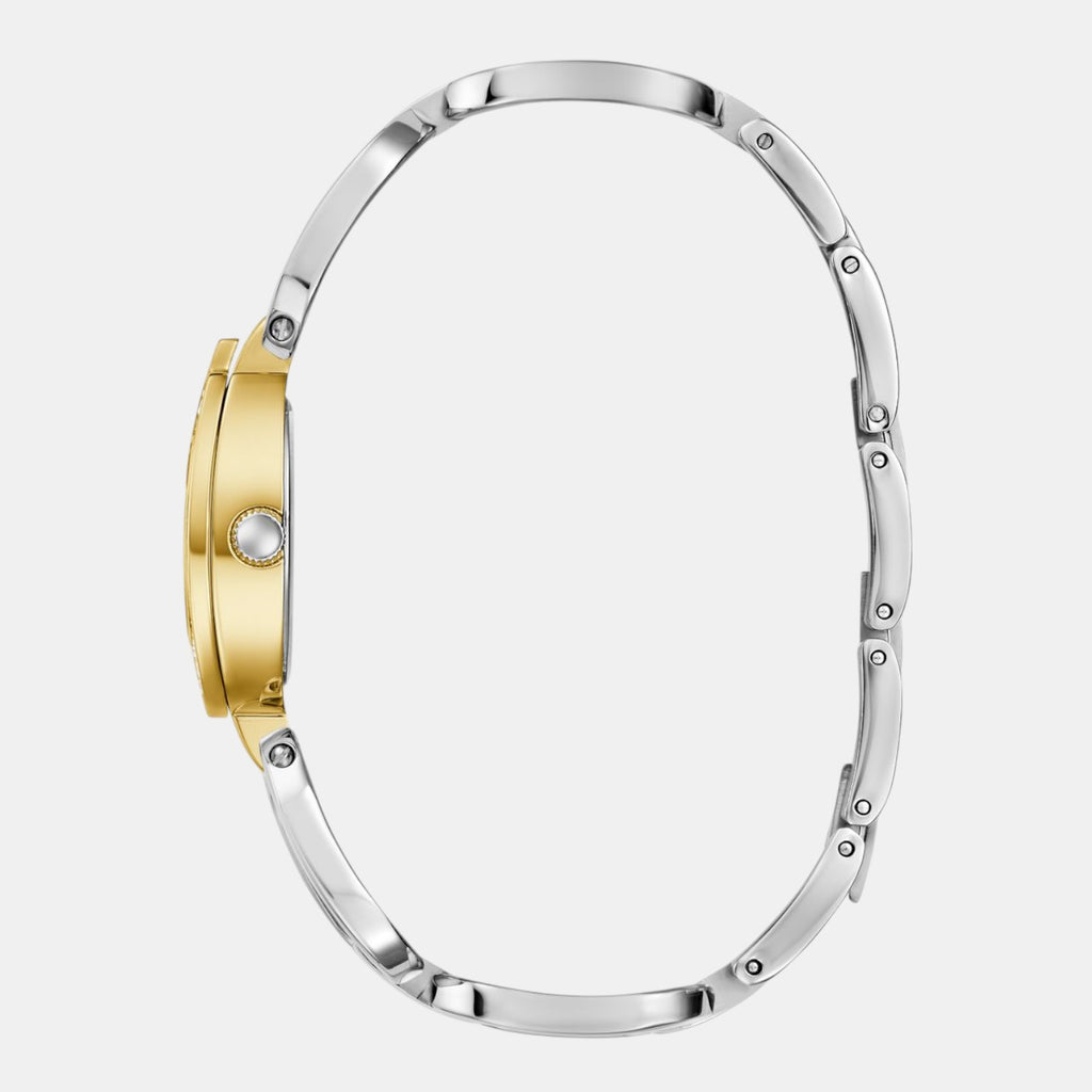 Guess Bejeweled Men Quartz Silver Dial Analog Stainless Steel Watch GW0683L6