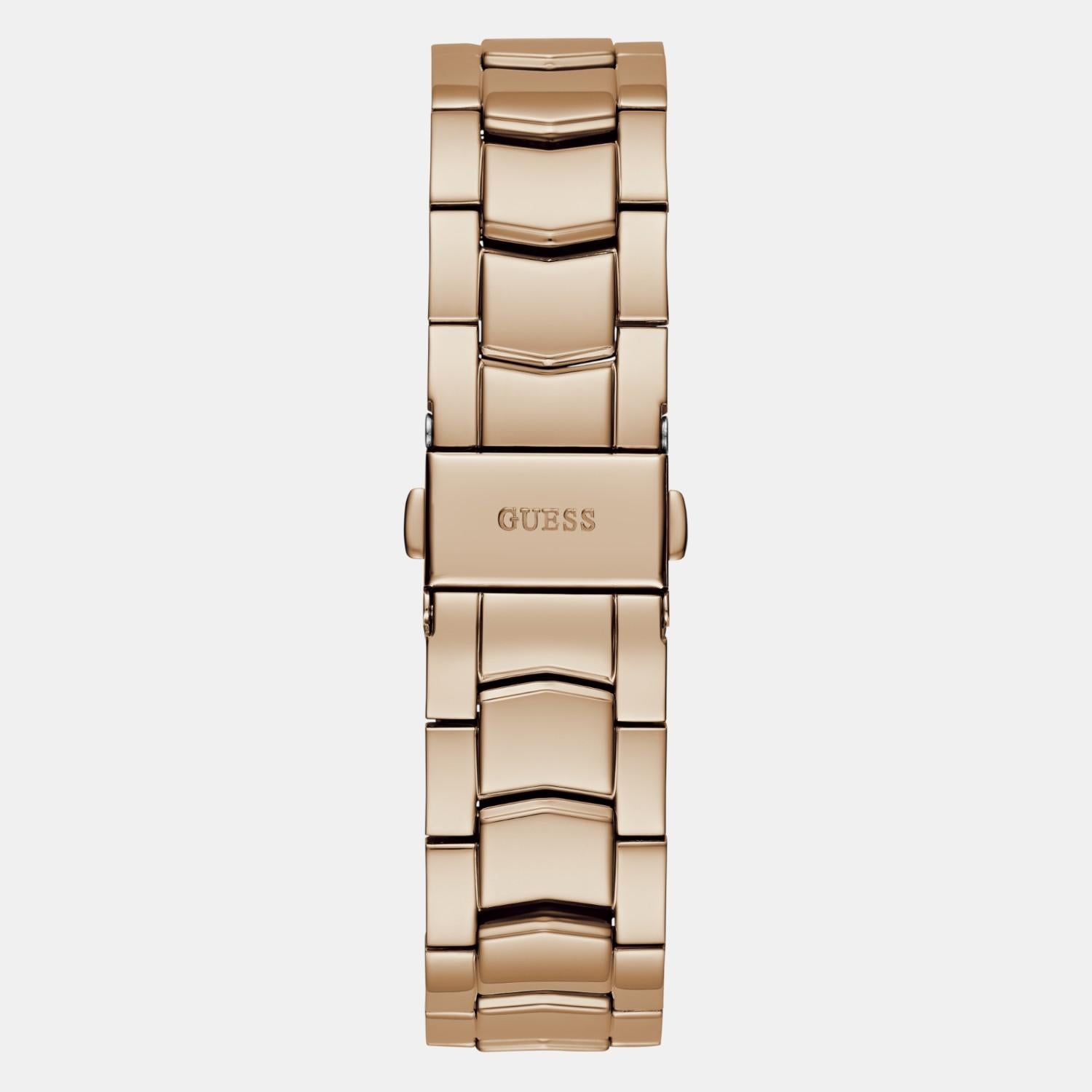 Dress Women Quartz Rose Gold Dial Multi-Function Stainless Steel Watch GW0685L3