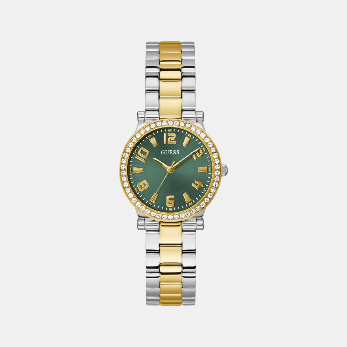 Gd Fawn Women Quartz Green Dial Analog Stainless Steel Watch Gw0686L2