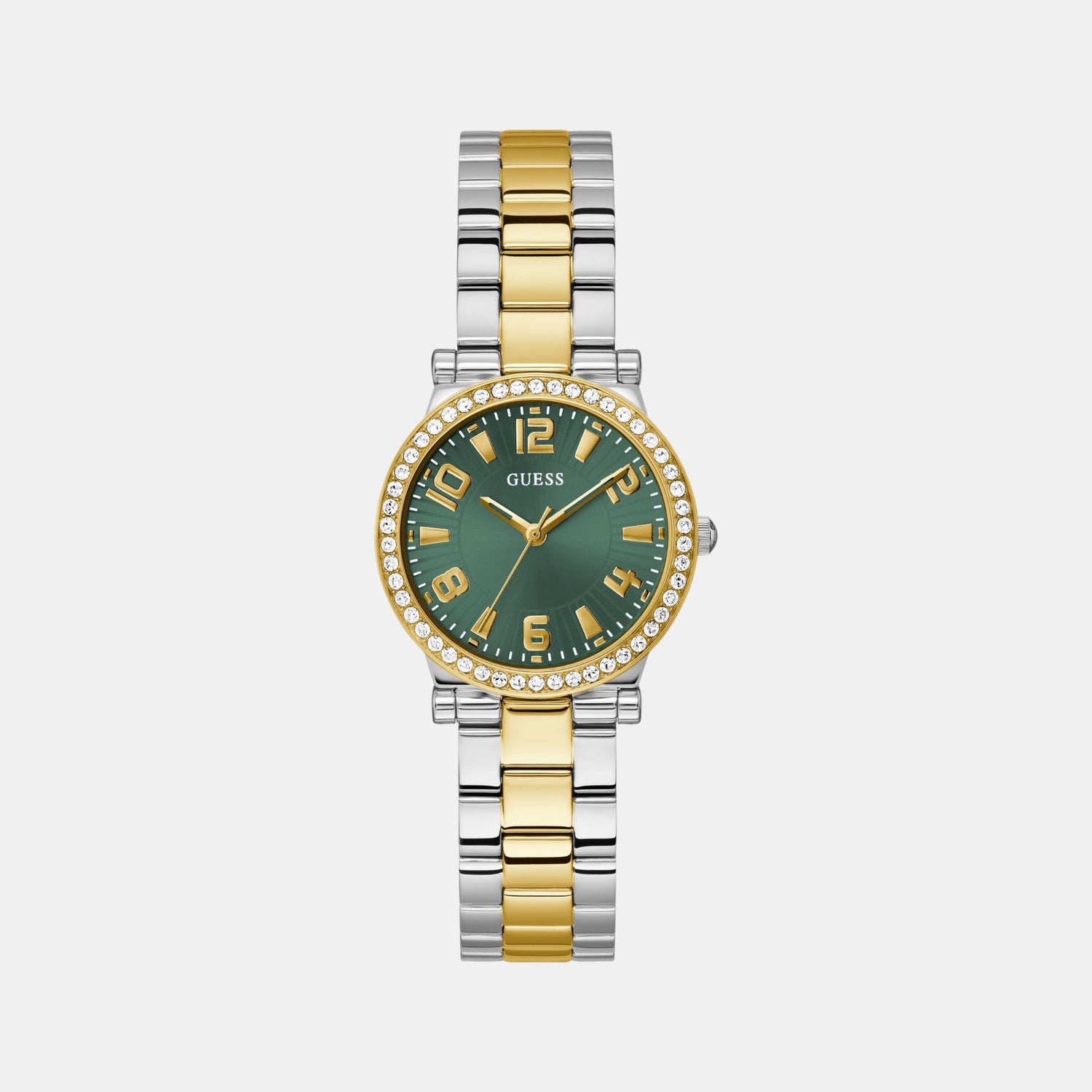 Fawn Women Quartz Green Dial Analog Stainless Steel Watch GW0686L2