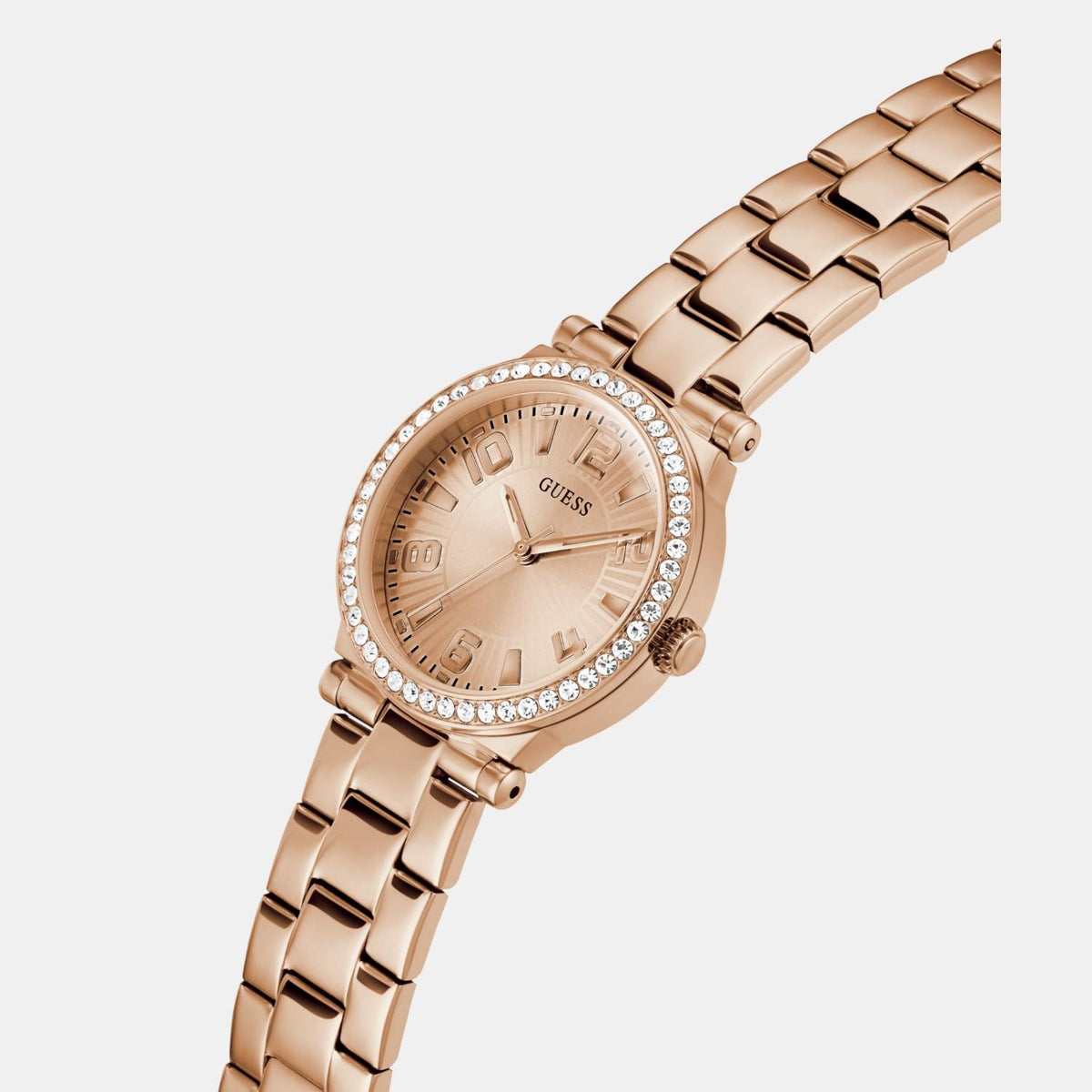 Dress Women Quartz Rose Gold Dial Analog Stainless Steel Watch GW0686L3