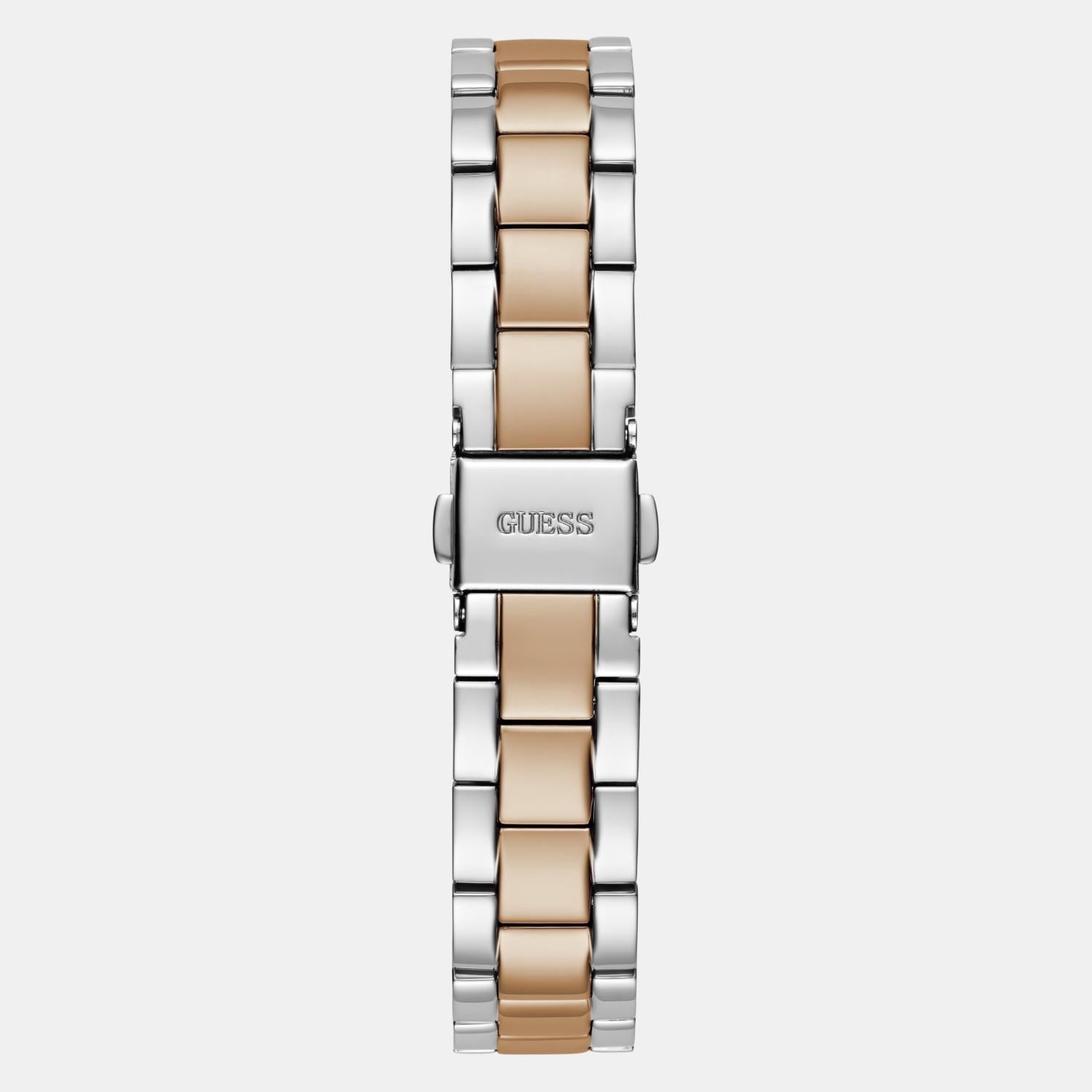 Dress Women Quartz Silver Dial Analog Stainless Steel Watch GW0687L3