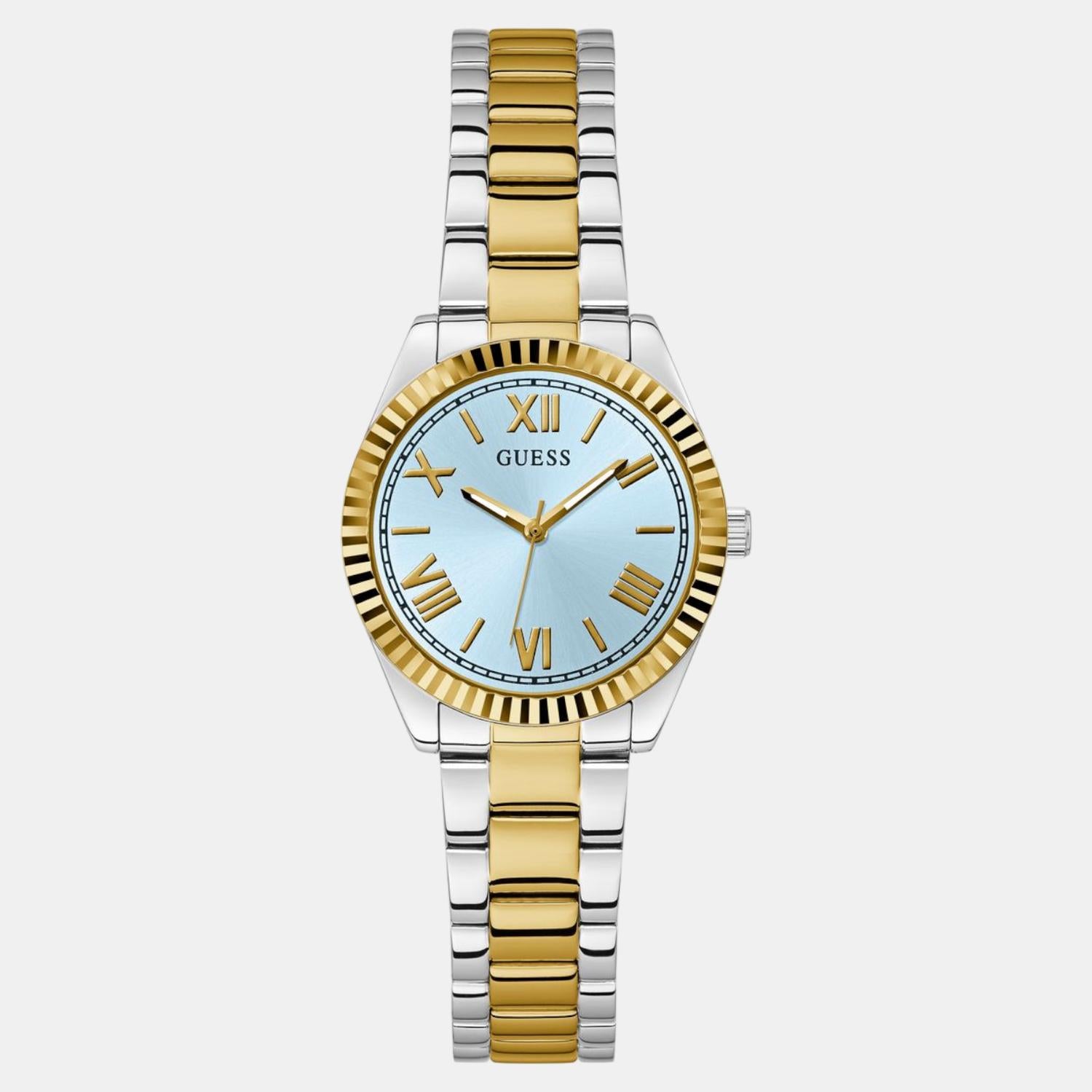 Guess Dress Women Quartz Blue Dial Analog Stainless Steel Watch GW0687L4