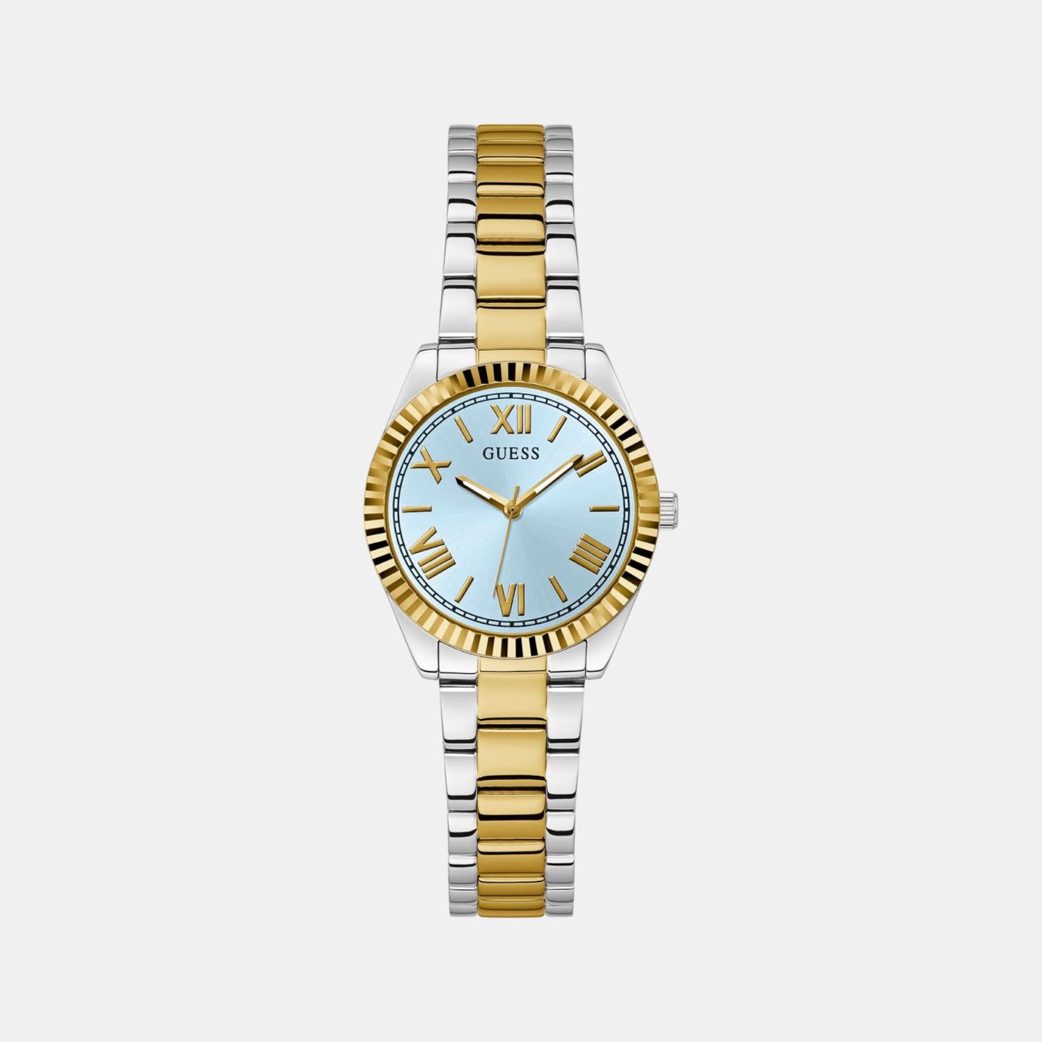 Guess Dress Women Quartz Blue Dial Analog Stainless Steel Watch GW0687L4