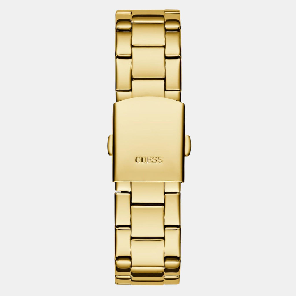 Trend Women Quartz Champagne Dial Multi-Function Stainless Steel Watch GW0690L4