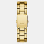 Trend Women Quartz Champagne Dial Multi-Function Stainless Steel Watch GW0690L4