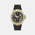 Men Quartz Black Dial Multi-Function Silicone Watch GW0701G3