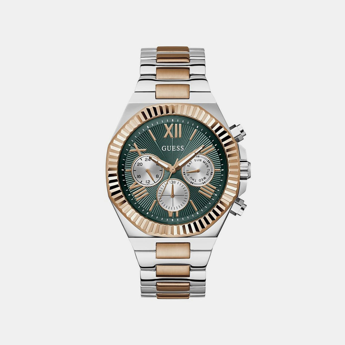 Men Quartz Green Dial Chronograph Stainless Steel Watch GW0703G10
