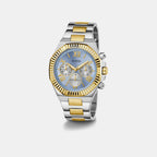 Guess Dress Men Quartz Blue Dial Chronograph Stainless Steel Watch GW0703G3