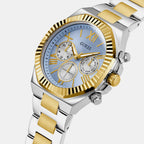 Guess Dress Men Quartz Blue Dial Chronograph Stainless Steel Watch GW0703G3