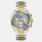 Guess Round Blue Chronograph watch