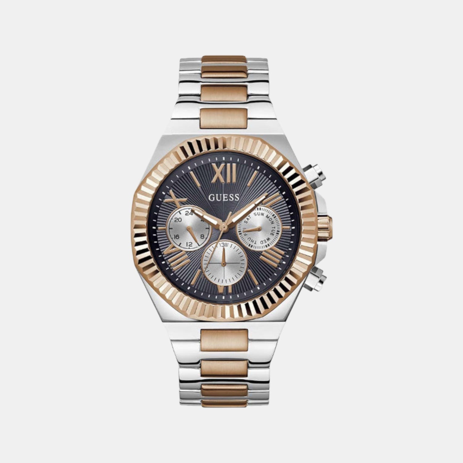 Men Quartz Blue Dial Analog Stainless Steel Watch GW0703G4