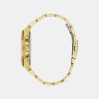 Dress Men Quartz Gold Dial Chronograph Stainless Steel Watch GW0703G9