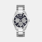 Dress Men Quartz Navy Blue Dial Multi-Function Stainless Steel Watch GW0707G1