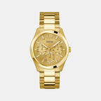 Dress Men Quartz Champagne Dial Multi-Function Stainless Steel Watch GW0707G3