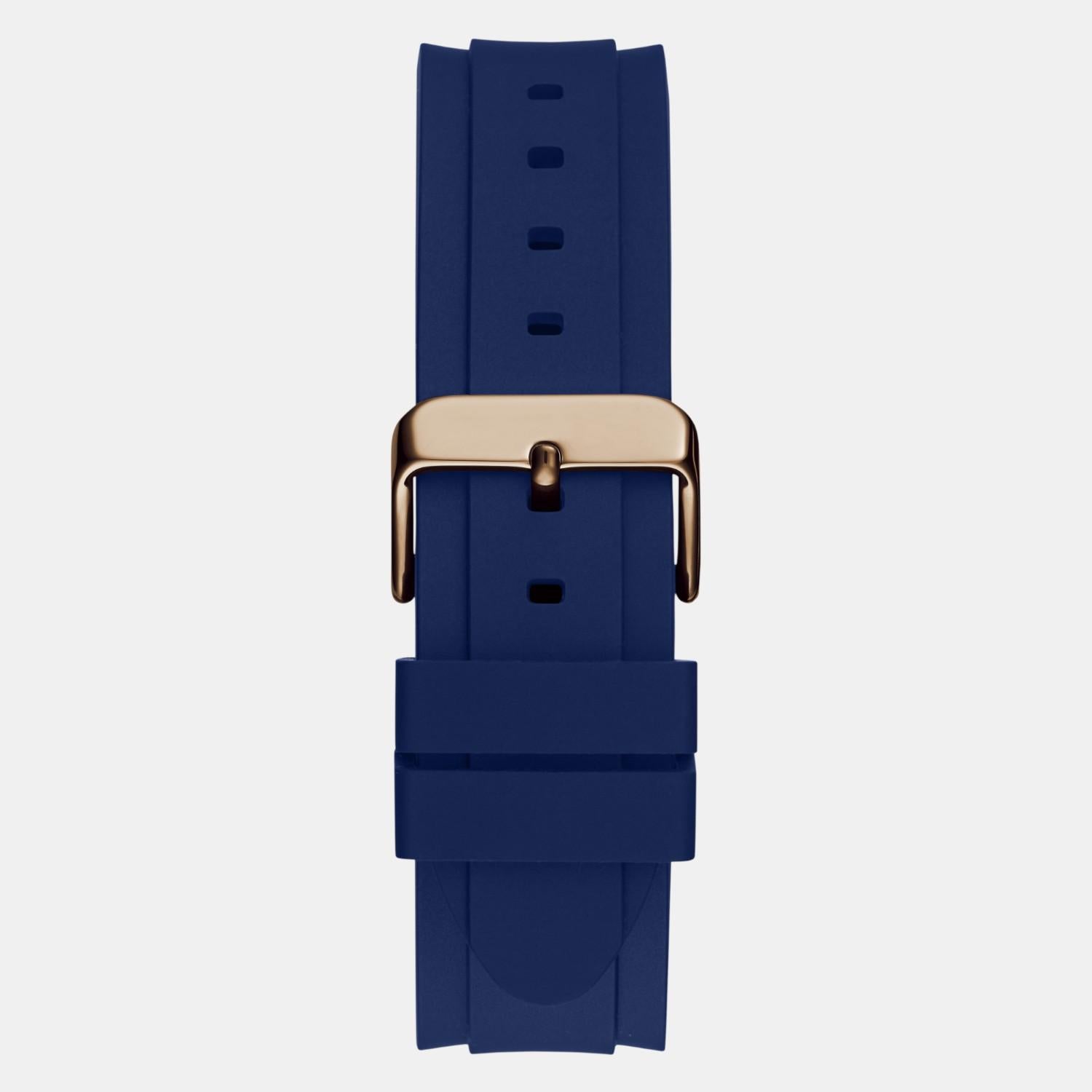 Sport Men Quartz Blue Dial Multi-Function Silicone Watch GW0708G3