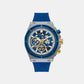 Men Quartz Blue Dial Chronograph Silicone Watch GW0713G1