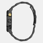 Sport Men Quartz Black Dial Multi-Function Stainless Steel Watch GW0714G4