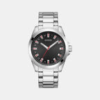 Champ Men Quartz Black Dial Analog Stainless Steel Watch GW0718G1
