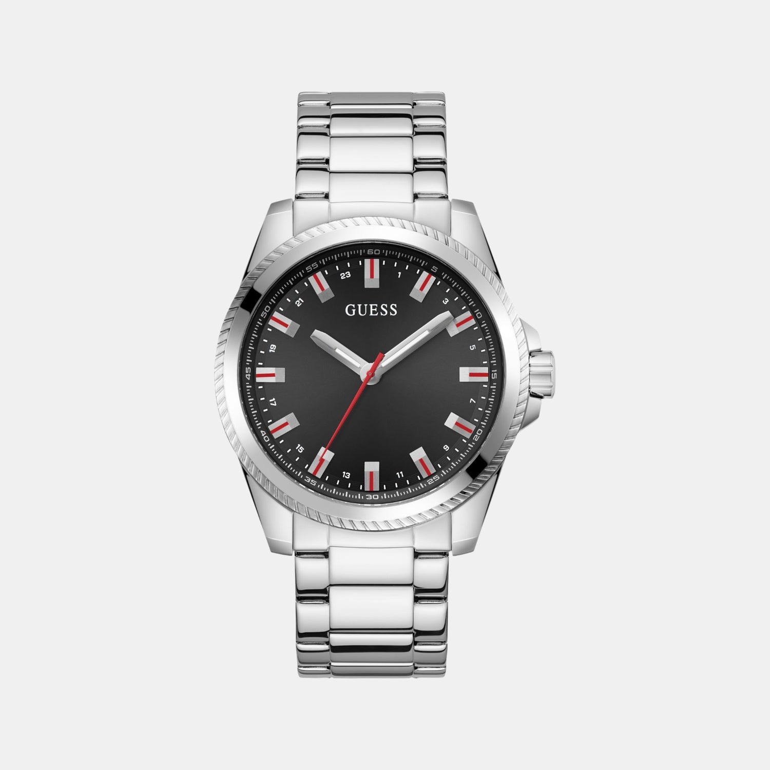 Champ Men Quartz Black Dial Analog Stainless Steel Watch GW0718G1