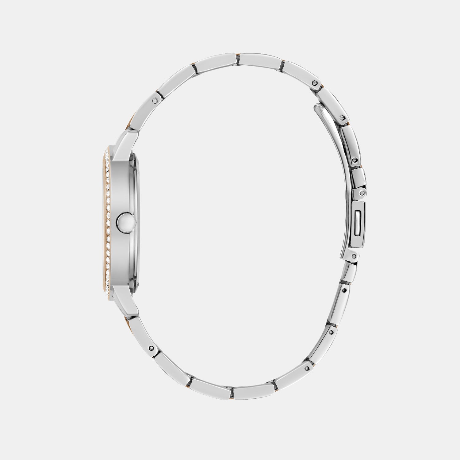 Dress Women Quartz White Dial Analog Stainless Steel Watch GW0725L2