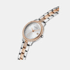 Dress Women Quartz White Dial Analog Stainless Steel Watch GW0725L2