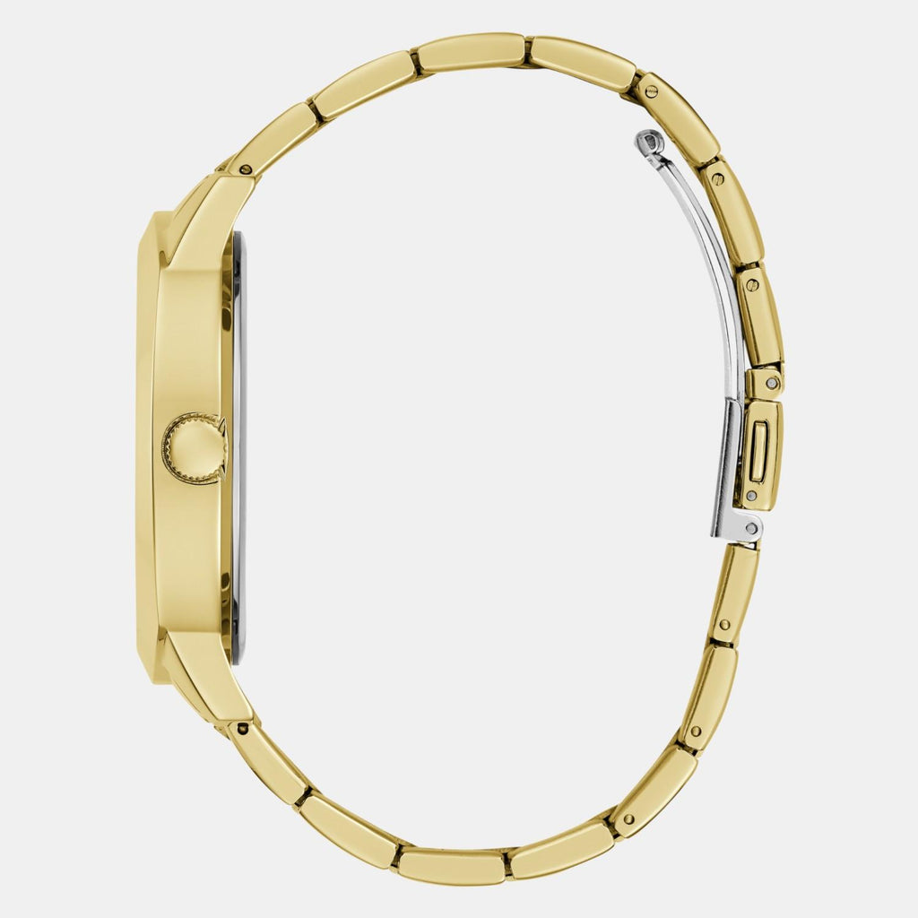 Dress Men Quartz Champagne Dial Analog Stainless Steel Watch GW0727G1