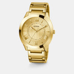 Dress Men Quartz Champagne Dial Analog Stainless Steel Watch GW0727G1