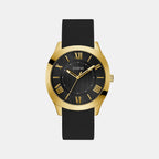 Arc Men Quartz Black Dial Analog Silicone Watch GW0728G2