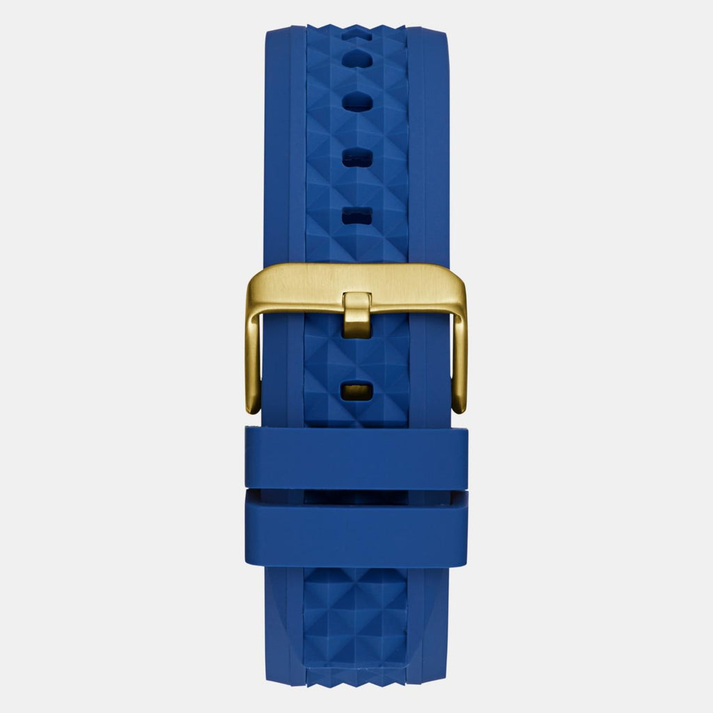 Sport Men Quartz Blue Dial Multi-Function Silicone Watch GW0729G1