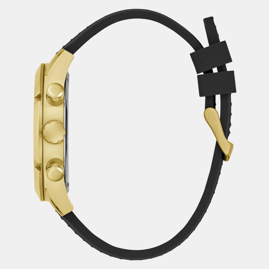 Sport Men Quartz Black Dial Multi-Function Silicone Watch GW0729G2