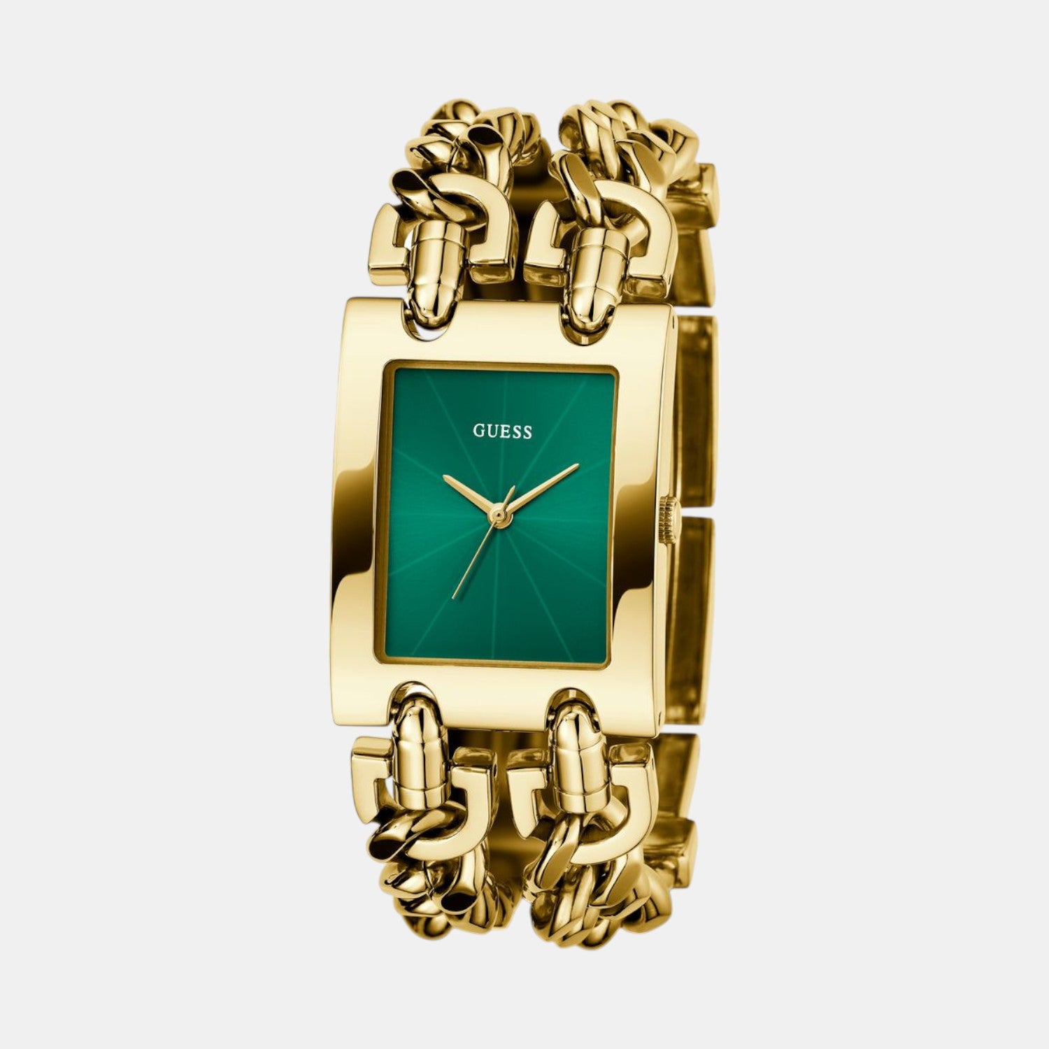 Guess Trend Women Quartz Green Dial Analog Stainless Steel Watch GW0740L2