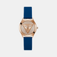 Trend Women Quartz Rose Gold Dial Analog Silicone Watch GW0745L4