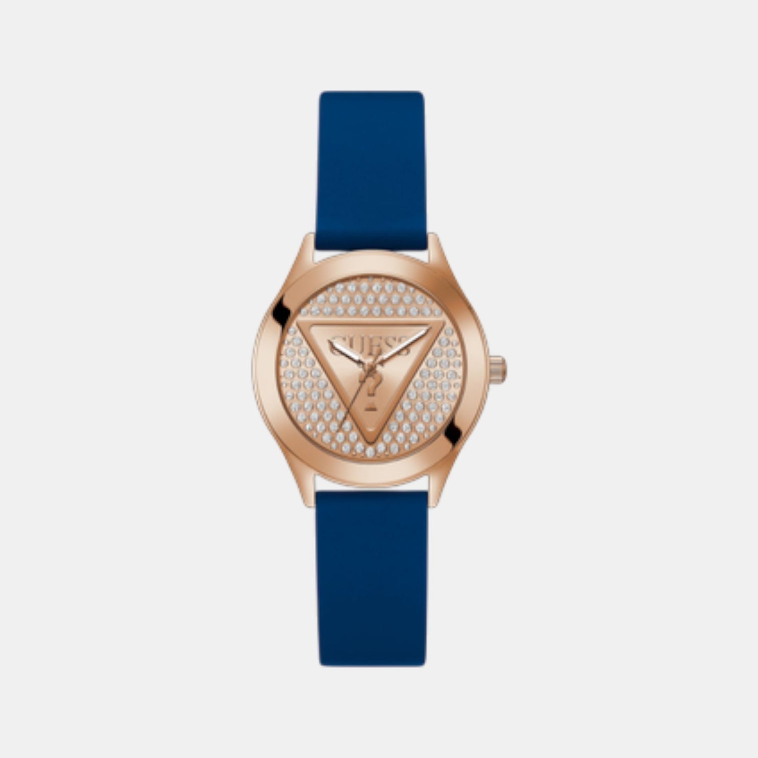 Glitz Women Quartz Rose Gold Dial Analog Silicone Watch GW0745L4