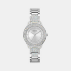 Guess Round Silver Analog watch