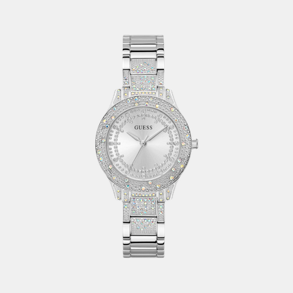 Guess Round Silver Analog watch