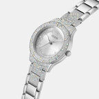 Guess Women Round Silver watch