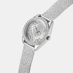 Guess Women Round Silver watch