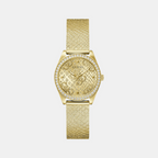 Guess Round Champagne Analog watch