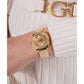 Trend Women Quartz Champagne Dial Analog Mesh Watch GW0748L2