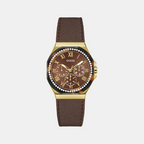 Guess Square Brown Multi-Function watch