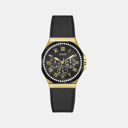 Guess Octagon Black Multi-Function watch