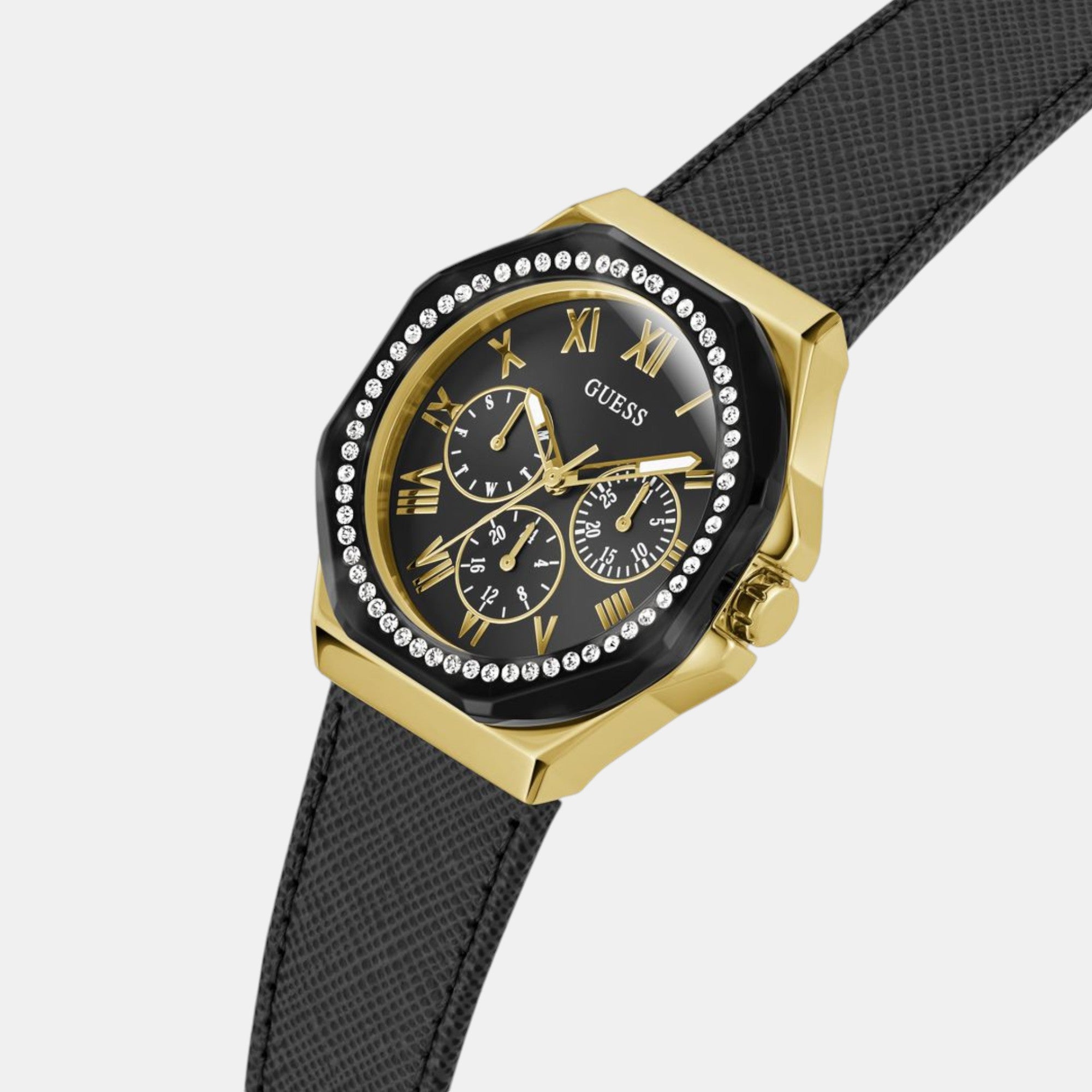 Guess Women Octagon Black watch