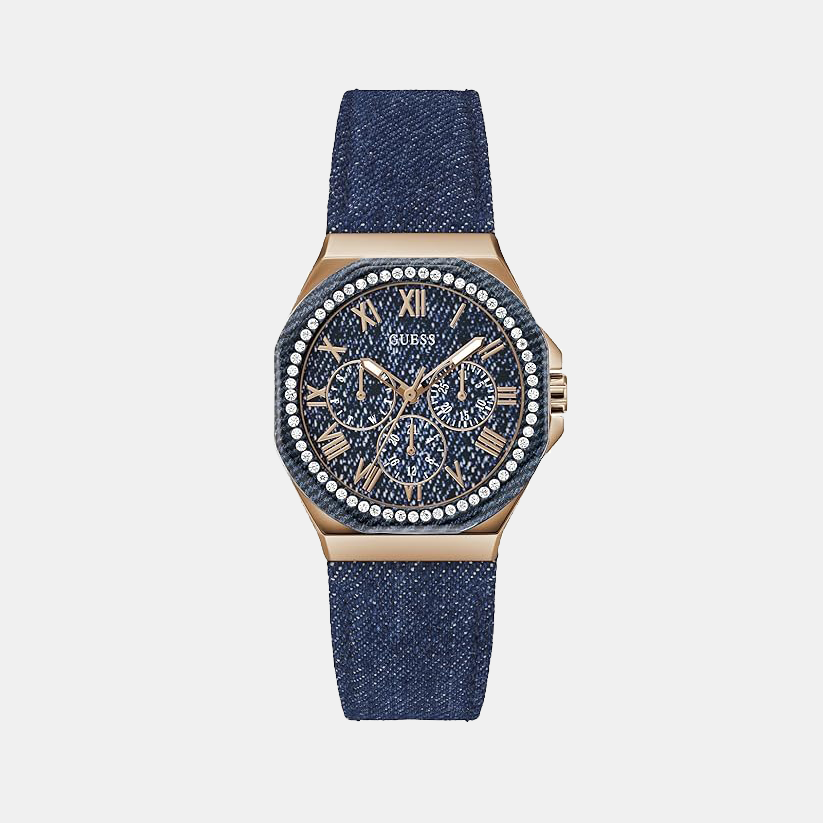 Glaze Women Quartz Blue Dial Multi-Function Denim Watch GW0753L5