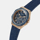 Trend Women Quartz Blue Dial Multi-Function Denim Watch GW0753L5