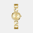 Guess Bejeweled Women Quartz Champagne Dial Analog Stainless Steel Watch GW0759L2