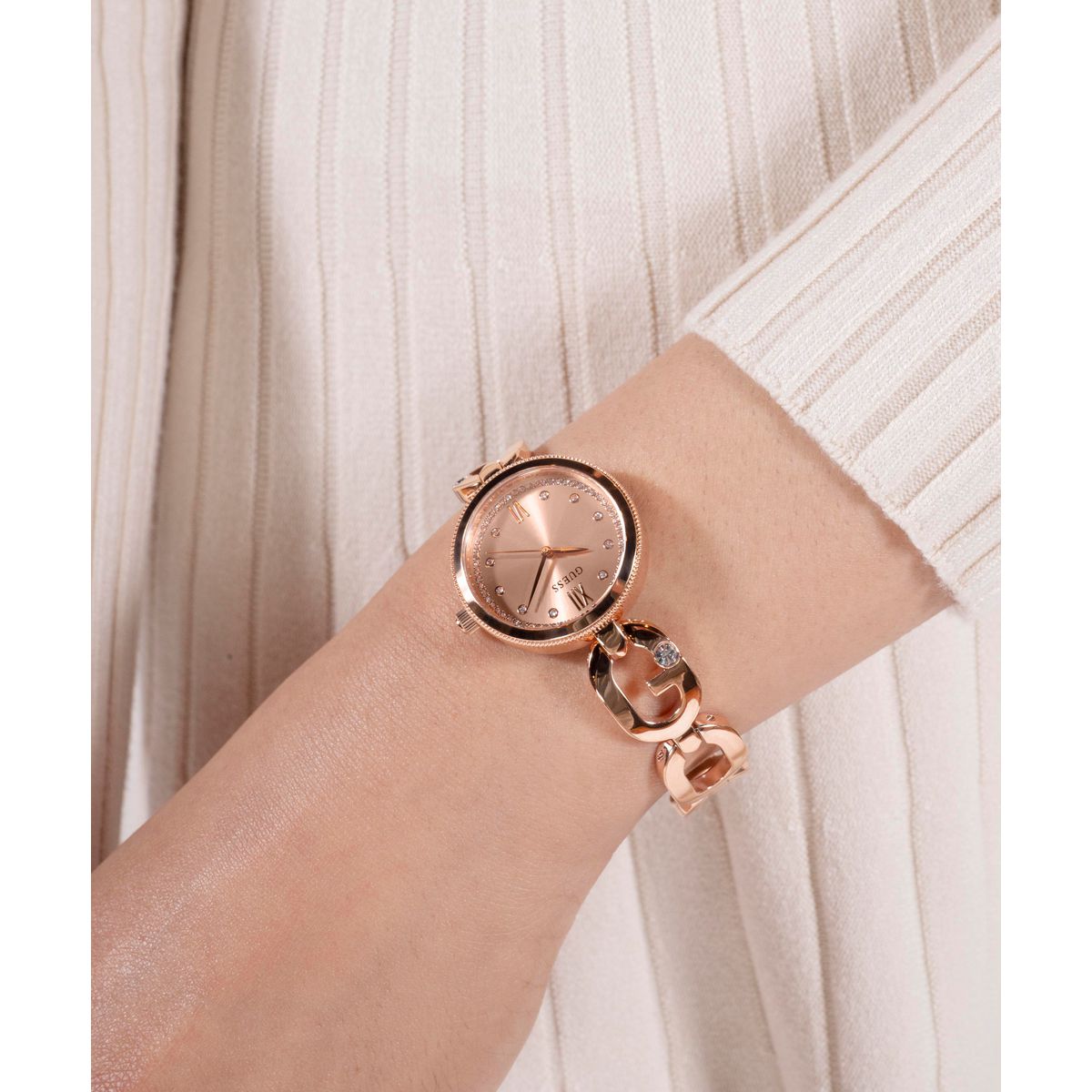 Gb Empower Women Quartz Rose Gold Dial Analog Stainless Steel Watch Gw0759L3