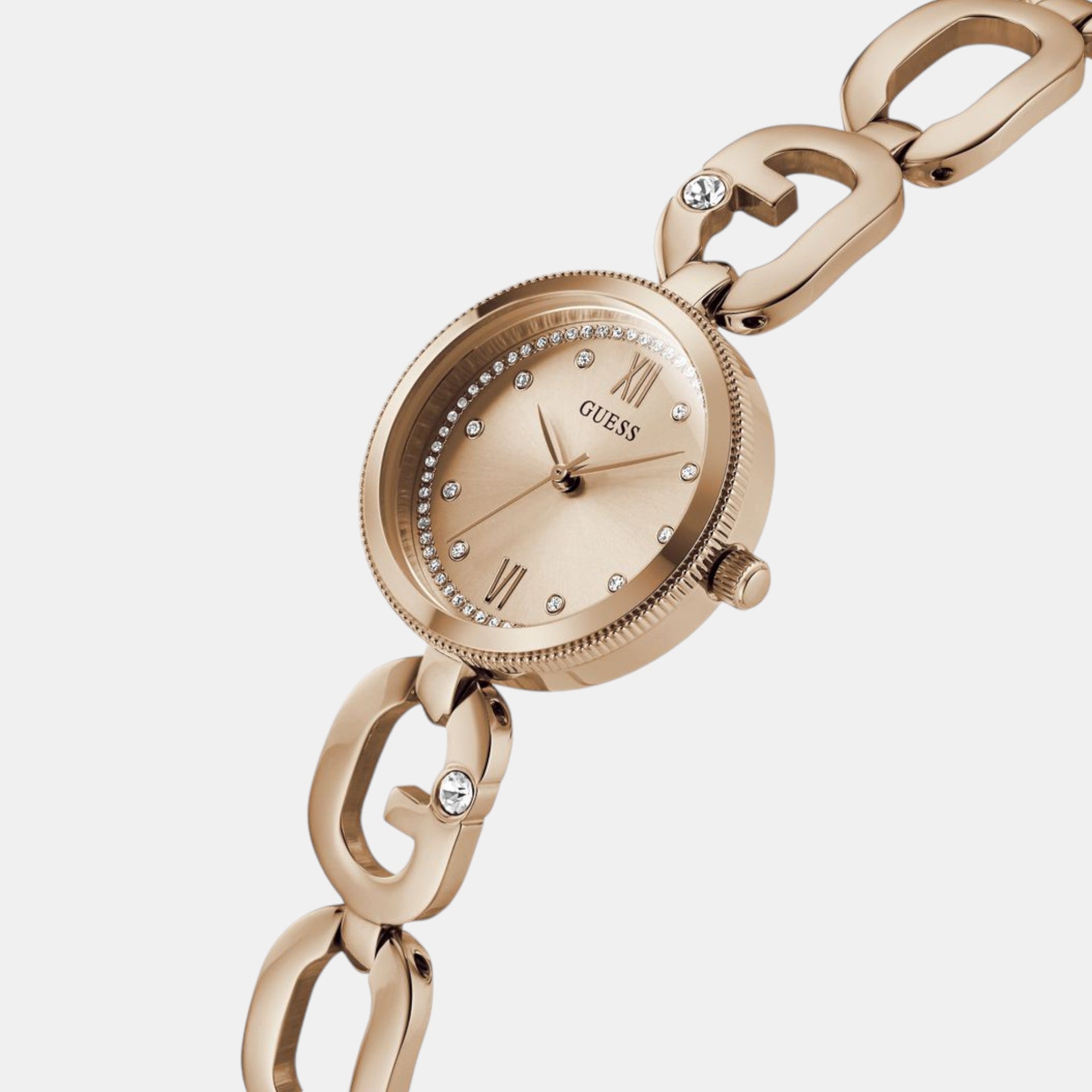 Guess Women Round Rose Gold watch