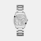 Guess Round Silver Multi-Function watch