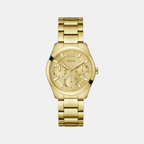 Guess Round Champagne Multi-Function watch
